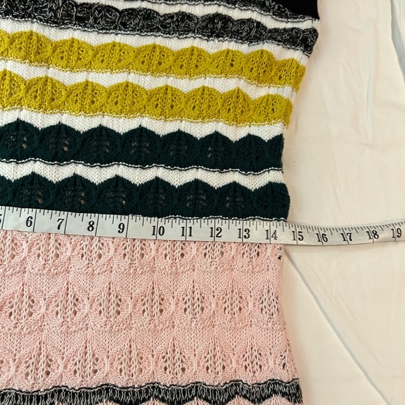 NWT ANTHROPOLOGIE AKEMI + KIN April Crochet Dress Sweater‎ Stripe S - Picture 14 of 16